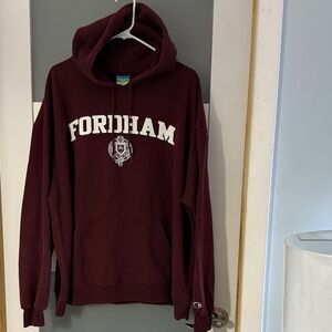 Champion Maroon Sweatshirt with Logo Fordham